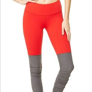 Alo goddess legging - red/gray Size S